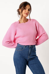 Sarah Knit Sweater - Pink