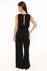 Brenna Cotton Jumpsuit - Black