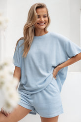 Granger Knit Short Set - Blue