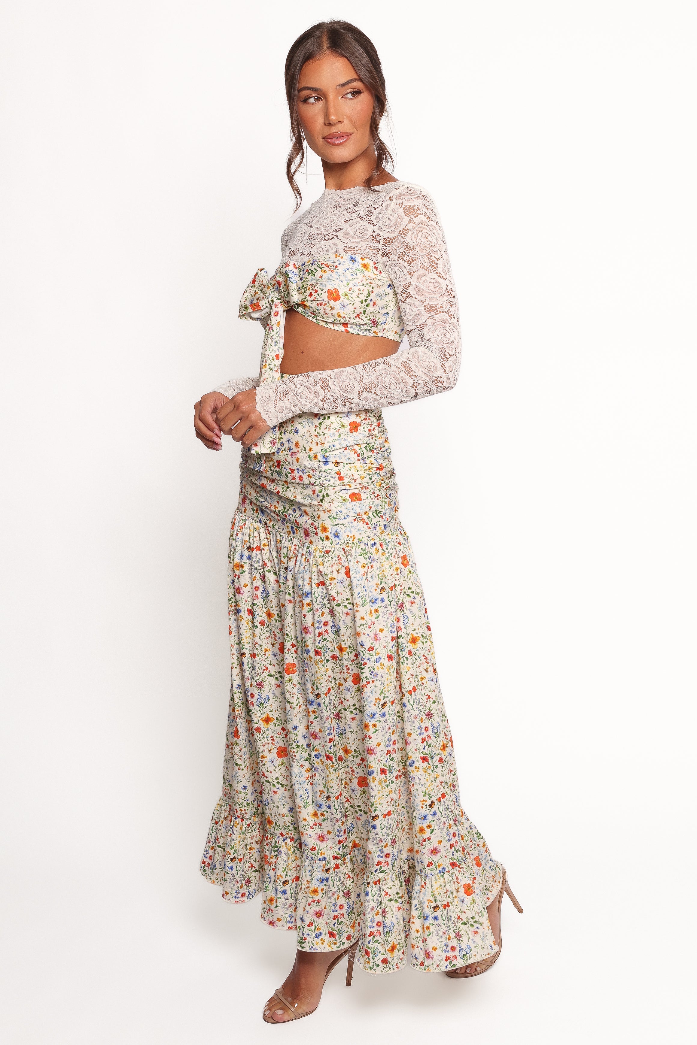Dara Maxi Skirt - Garden Floral