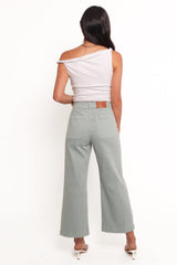 Gemma Cropped Wide Leg Jean - Zuma