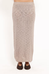 Indya Knit Skirt - Oatmeal