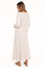 Willis Knitted Skirt - Cream