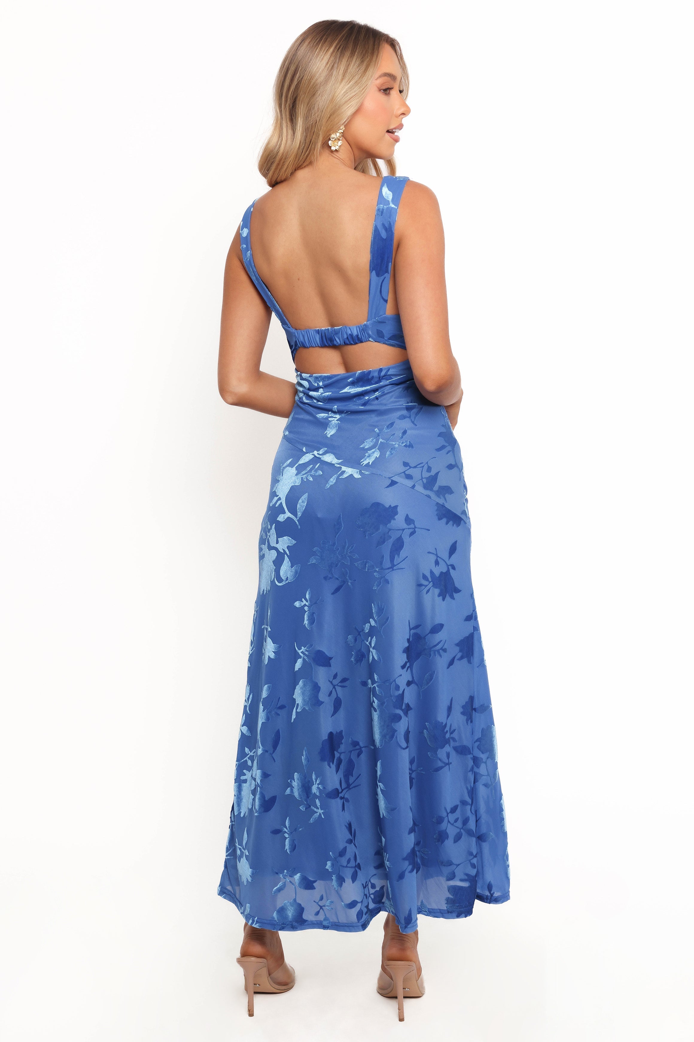 Izzy Midi Dress - Blue Floral