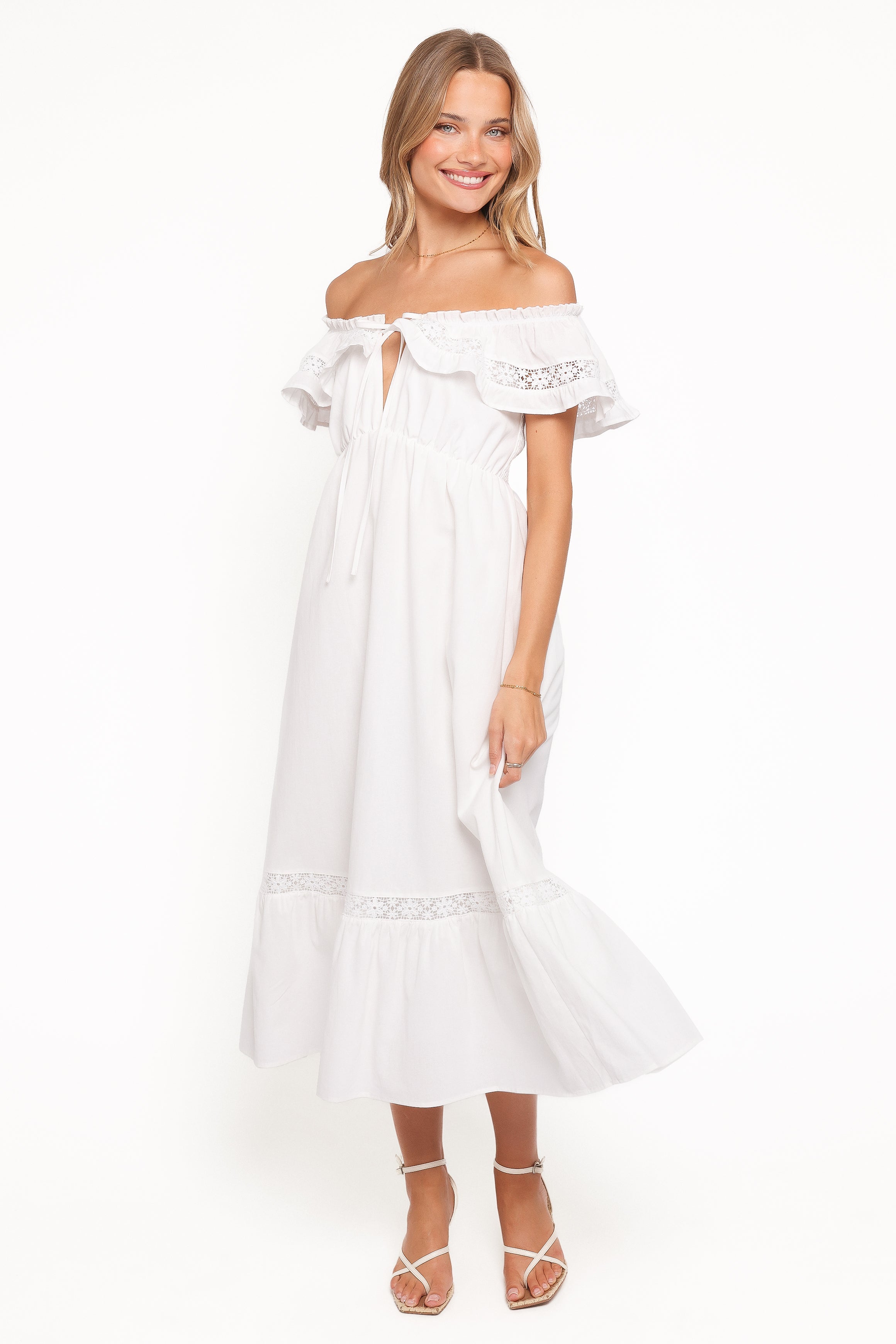 Janelle Dress - White
