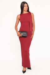 Jimina Maxi Dress - Berry