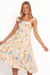 Laela Midi Dress - Floral