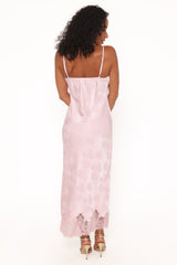 Melita Lace Maxi Dress - Pink