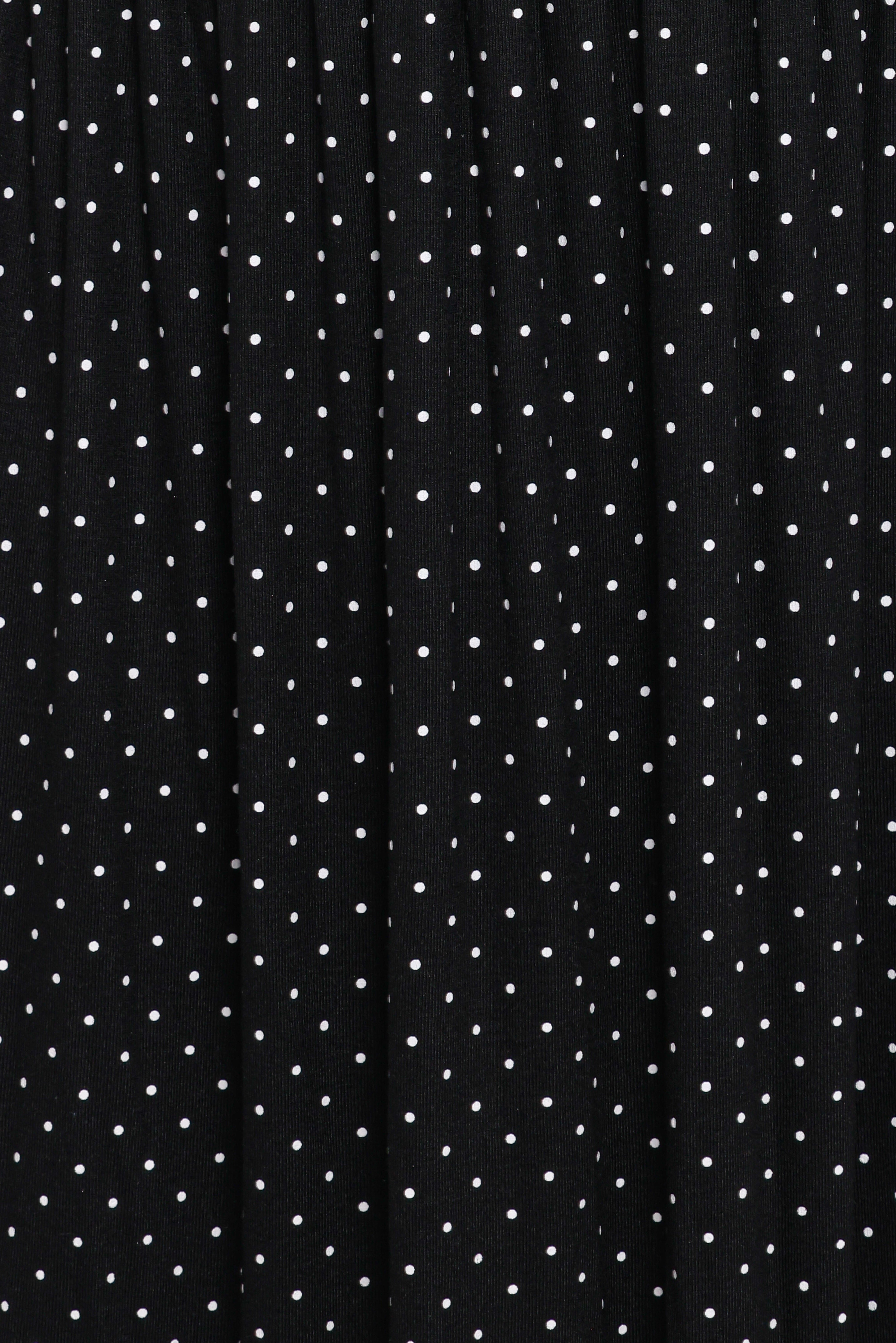 Shirley Maxi Dress - Black Polka Dot