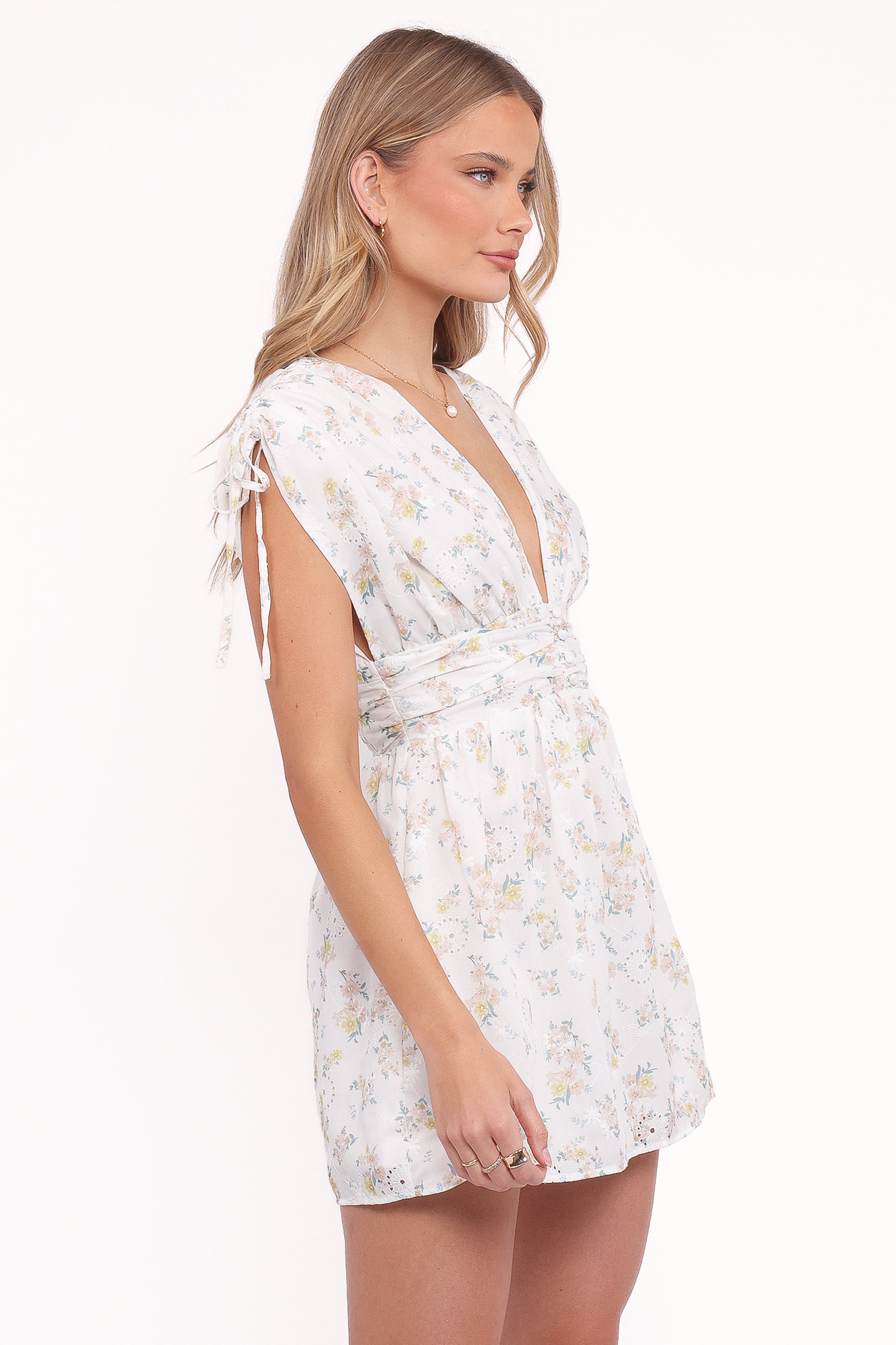 Wendi Ruffle Mini Dress - Floral