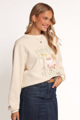Farmers Market Sweatshirt - Cream