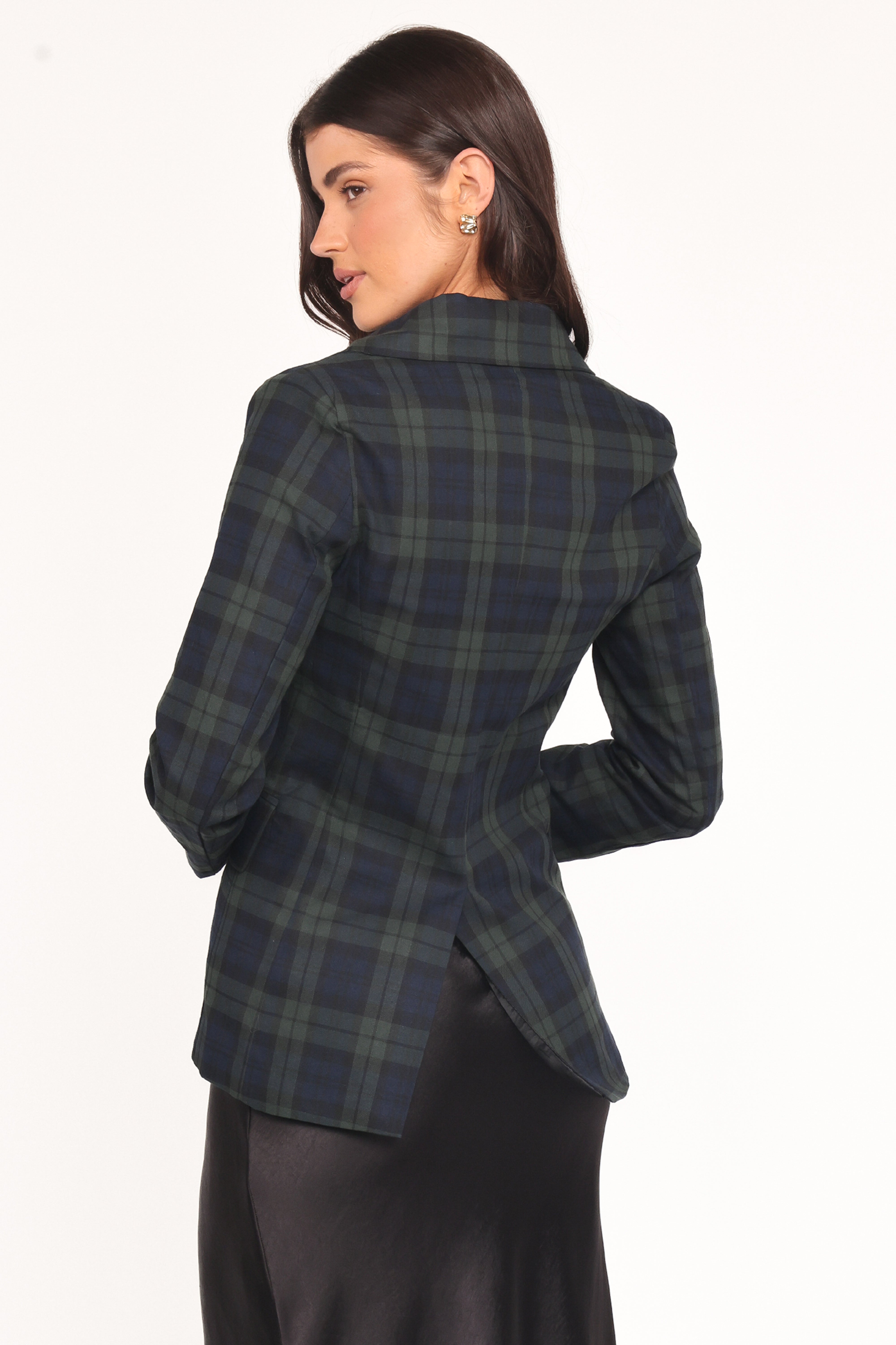 Juliette Blazer - Green Plaid