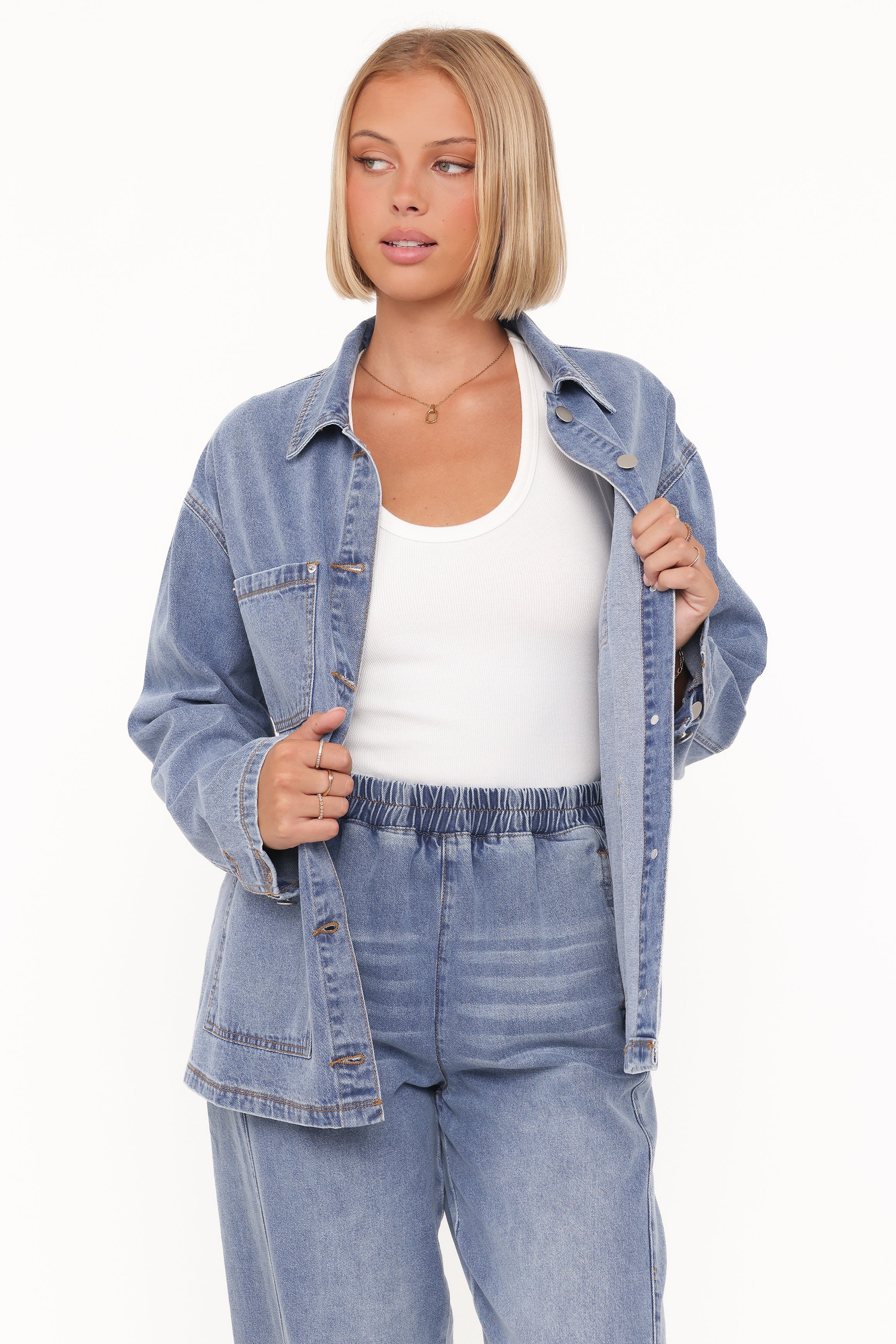 Remy Denim Utility Jacket - Medium Wash