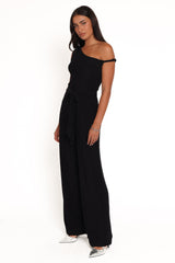 Katarina Off Shoulder Jumpsuit - Black