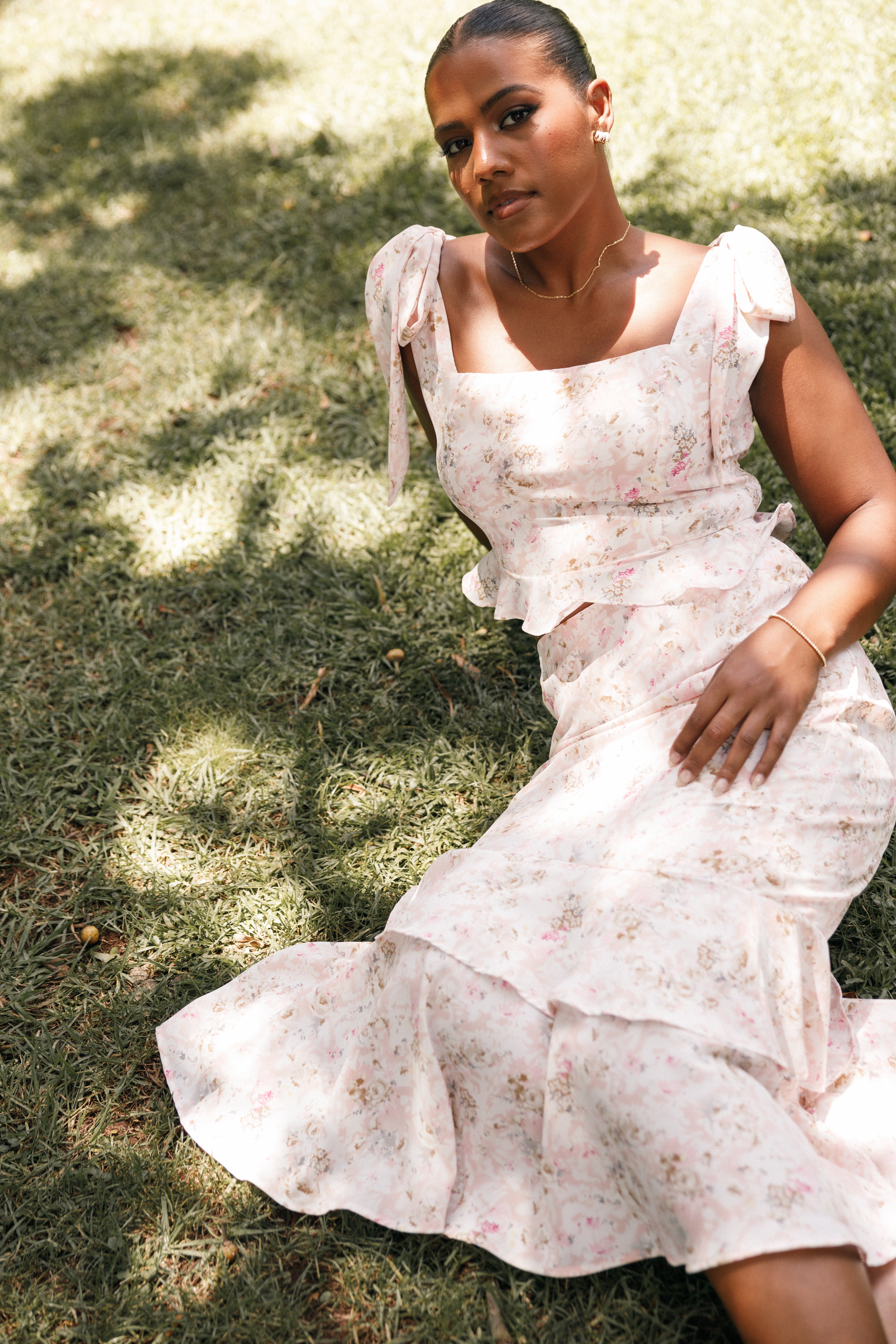 Luna Two PIece Set - Pink Floral