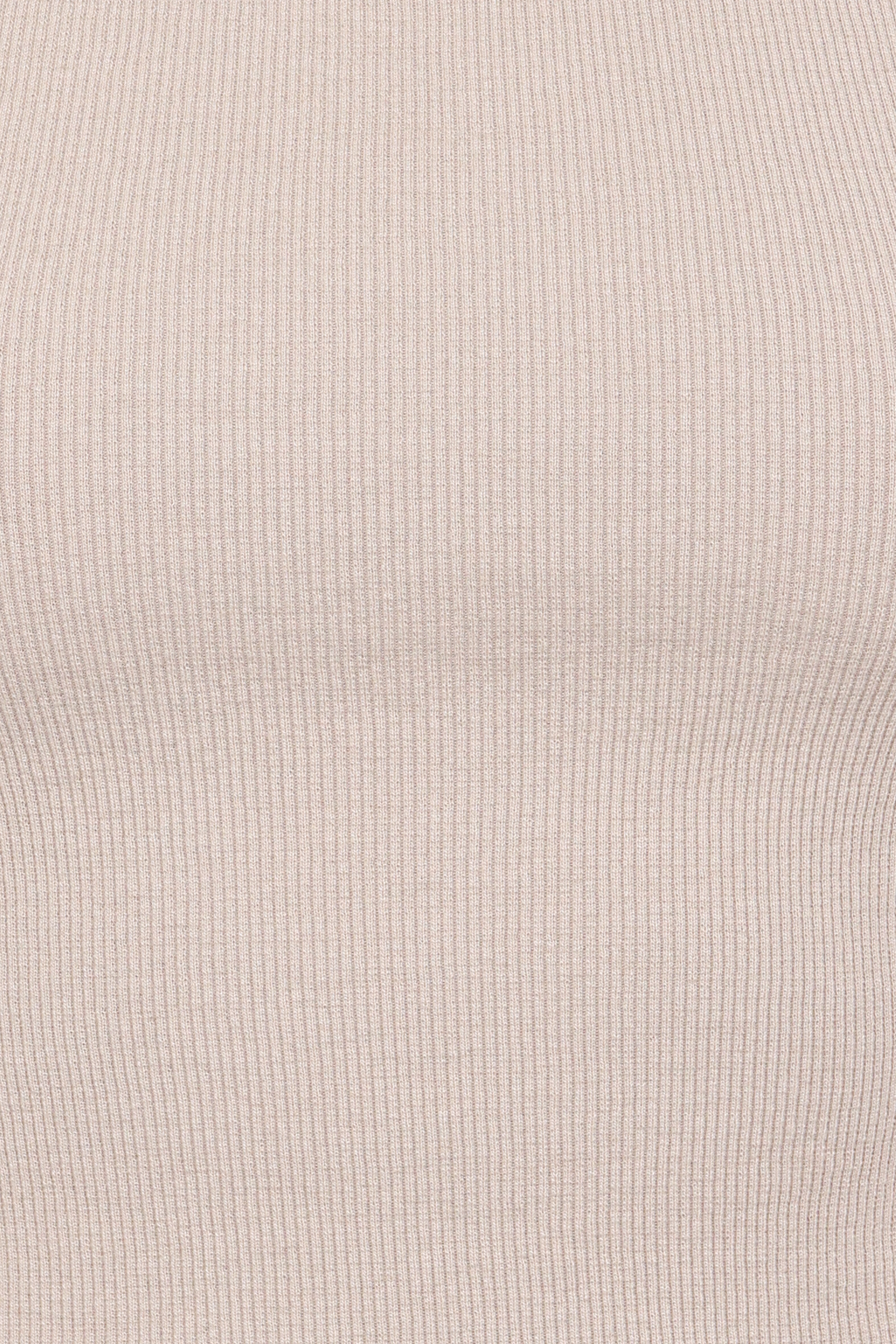 Ari Ribbed Tank Top - Wheat