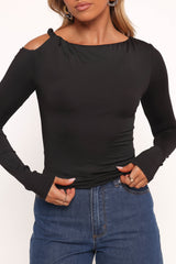 Darma Long Sleeve Top - Black