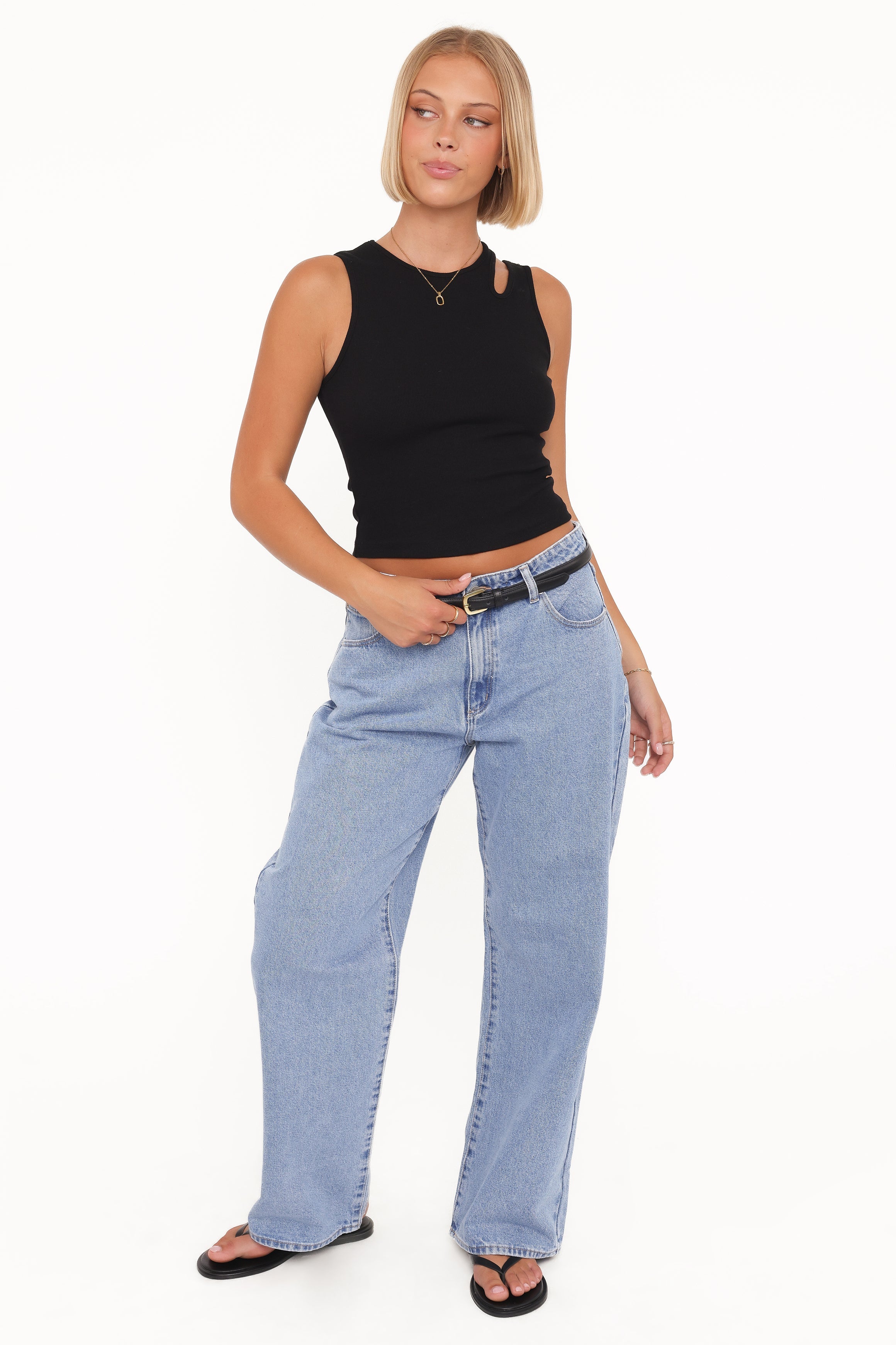 Elira Cut Out Tank - Black